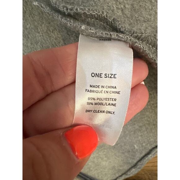 Halogen long Open Front Vest Gray One Size Womens great layering piece - Picture 3 of 4